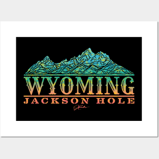 Jackson Hole, Wyoming with Teton Range Posters and Art